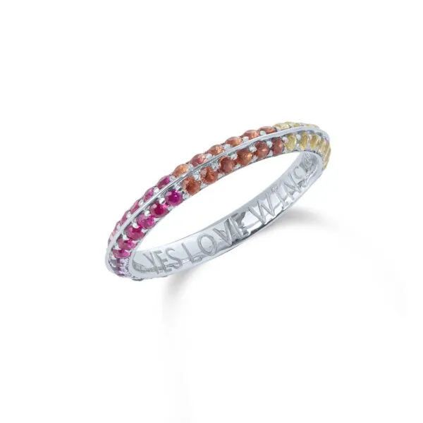 Vinzentia in Platinum & 1.11ct Precious Gemstone Ring