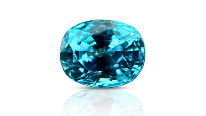 Blue Zircon Precious Gemstone