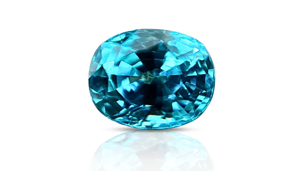 Blue Zircon Precious Gemstone