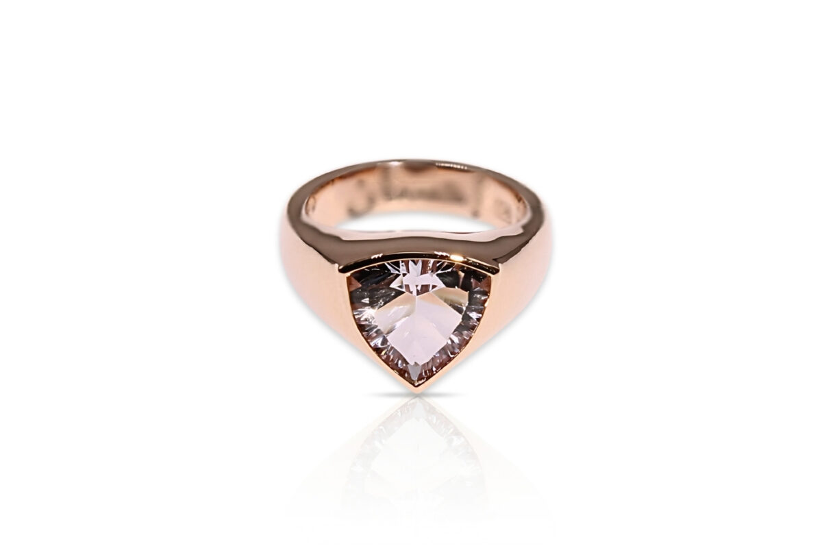 Carmen Marton's Bespoke Custom Made Inspirational Quote Ring Designed by Nadine Naumov at Design Bay Jewellery